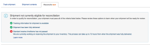 FBA Amazon How to Get Reimbursed for Lost Items Seller Central TimeFrameHasntPassed