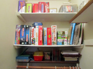 board game closet