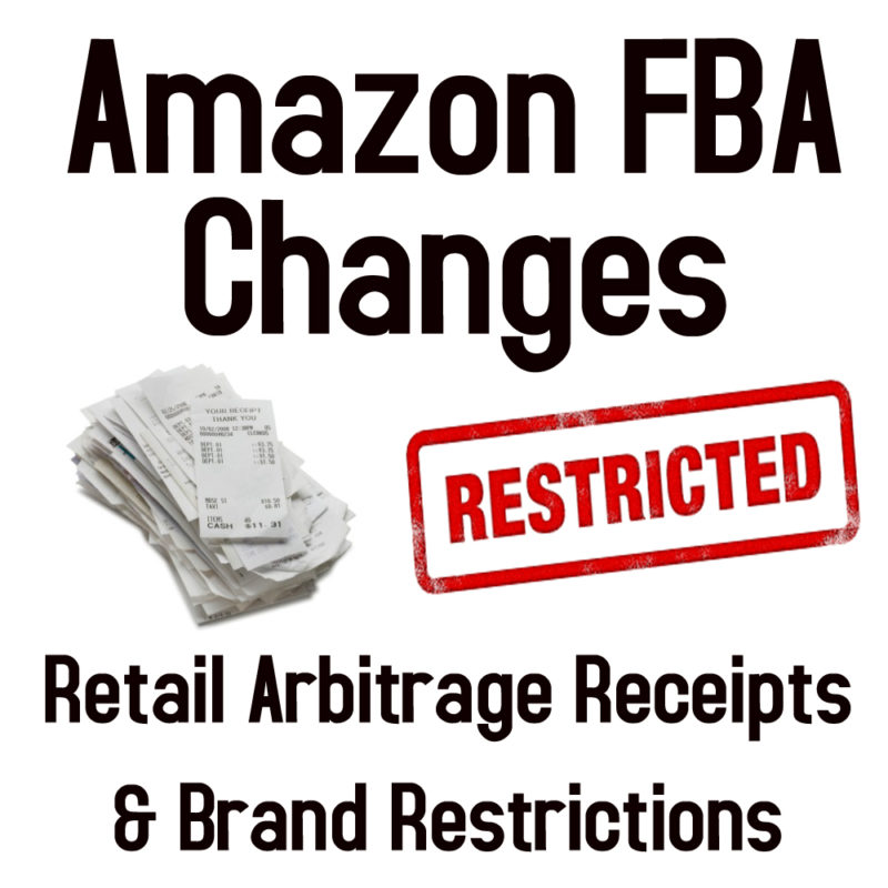 Amazon FBA Changes Retail Arbitrage Receipts & Brand Restrictions